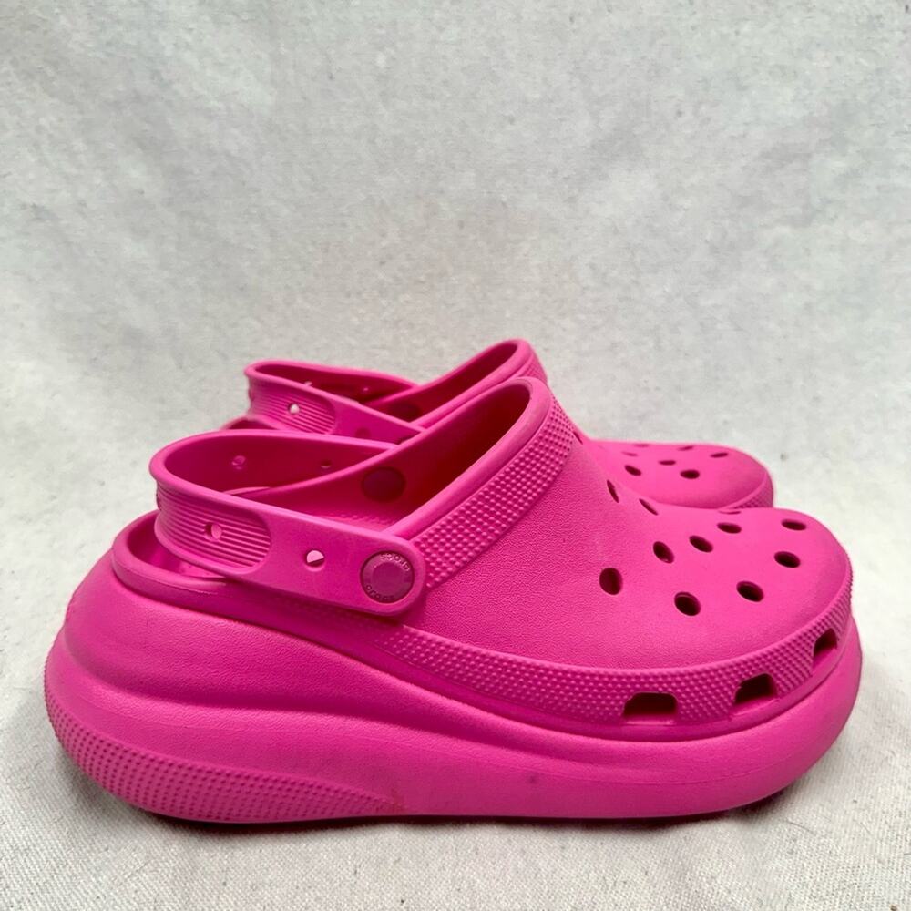 Crocs Classic Crush Platform Clog in Juice pink women size 9 mens 7 - Picture 8 of 13